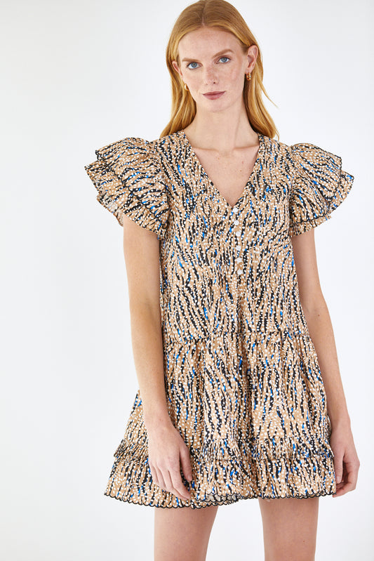 Hunter Bell Virginia Dress - Snowy Animal