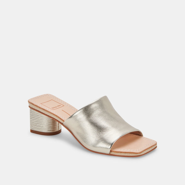 JOLICE HEELS LIGHT GOLD LEATHER