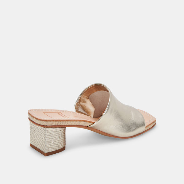 JOLICE HEELS LIGHT GOLD LEATHER