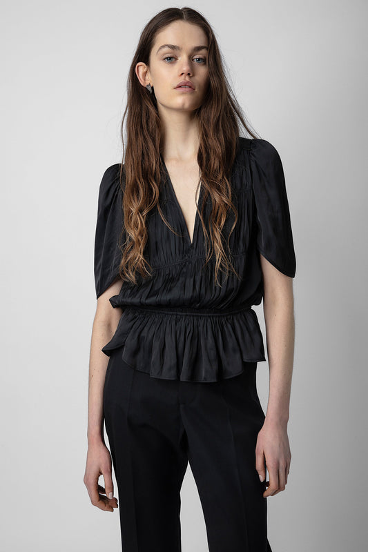 ZADIG & VOLTAIRE TYOKO SATIN TOP