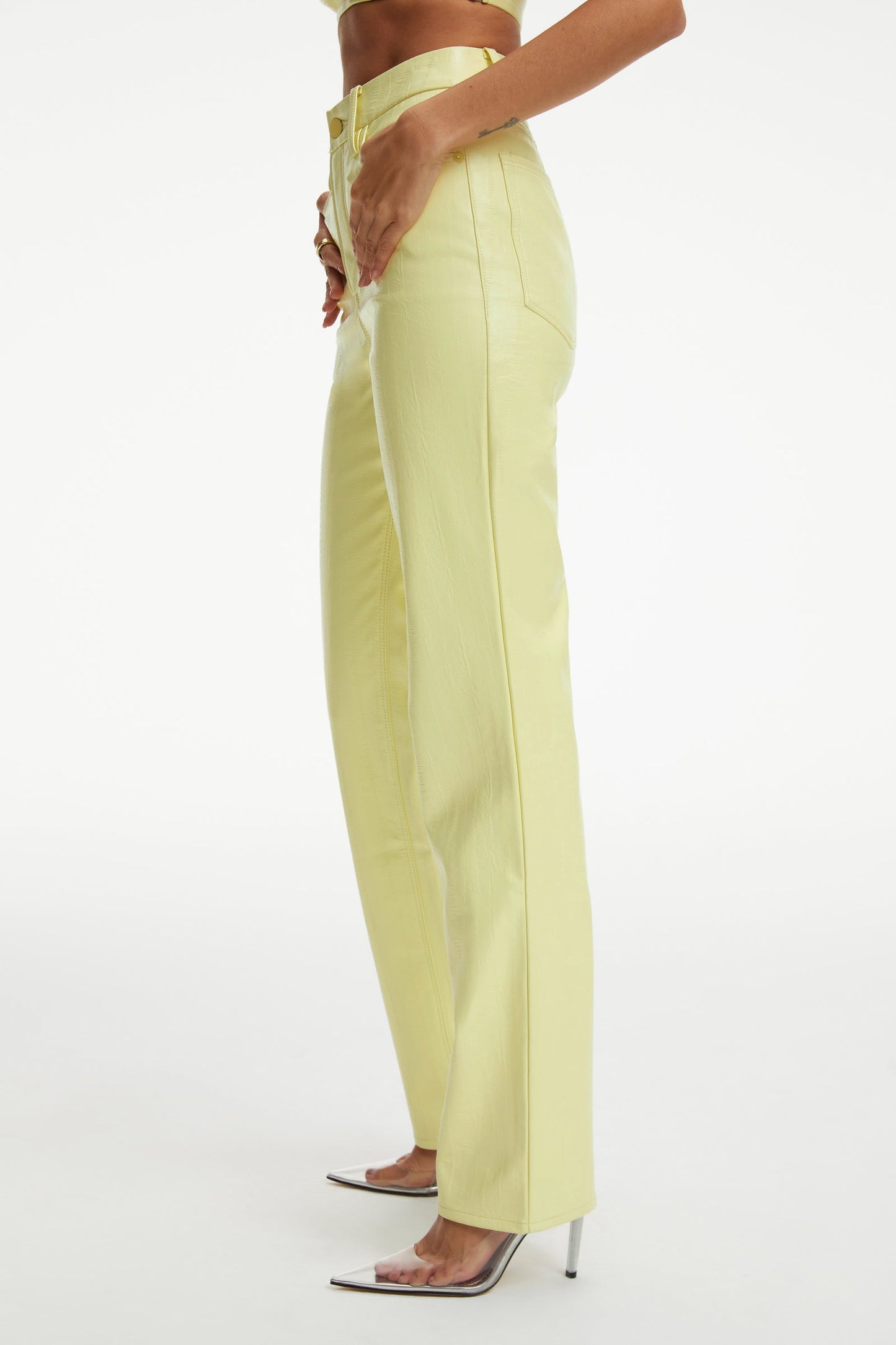 Good American Better Than Leather Good Icon - Key Lime