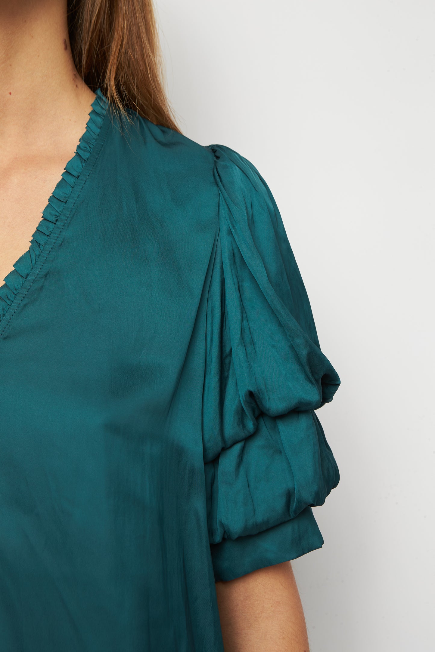Zadig & Voltaire Satin Top - Peacock