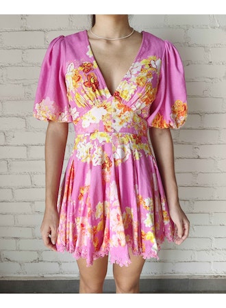 Hemant & Nandita Skater Dress - Pink