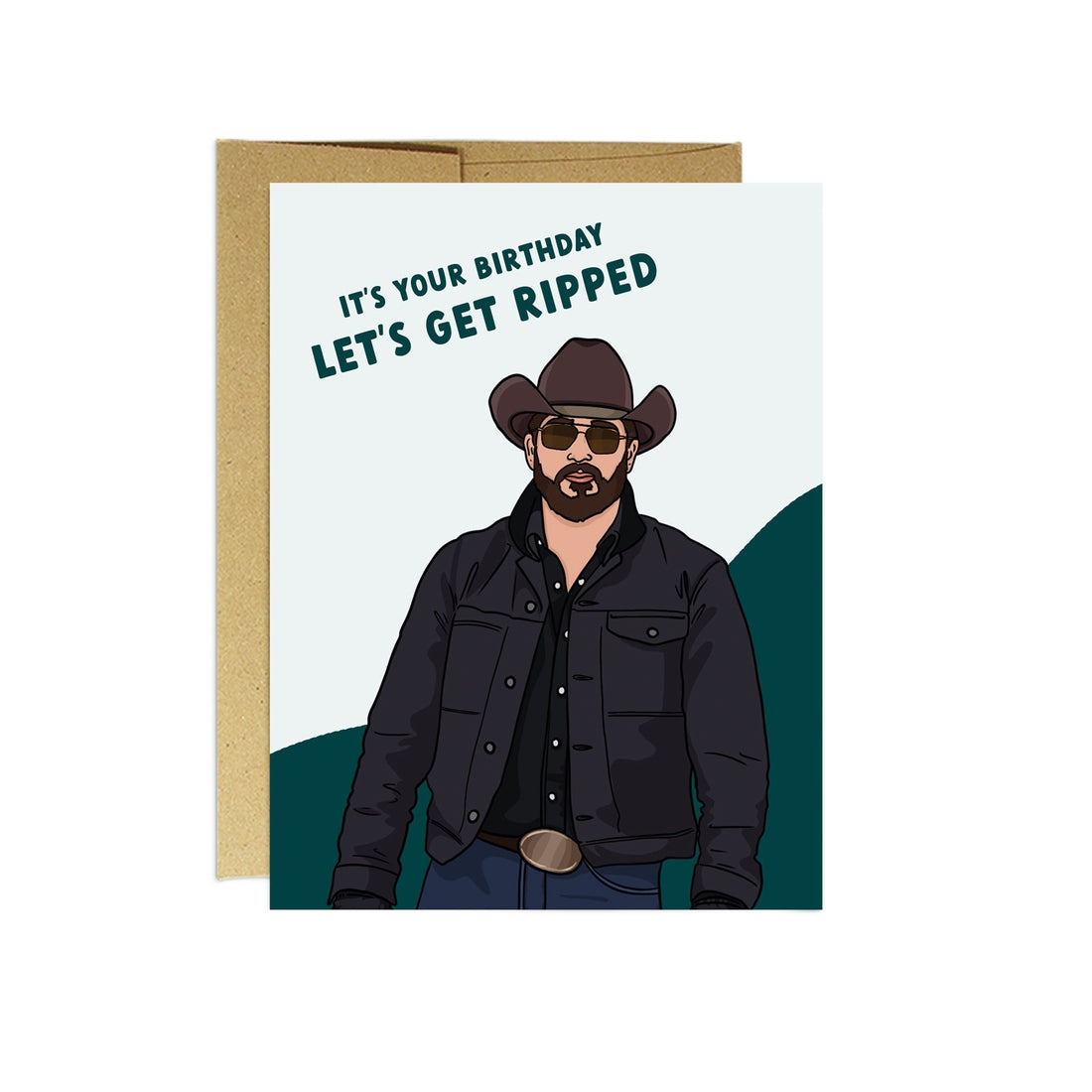 Yellowstone Ripped Birthday | Funny Birthday Card