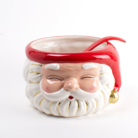 Santa Punch Bowl and Ladle
