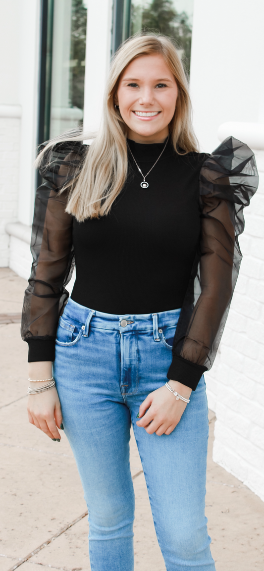 KNIT MOCK BODYSUIT