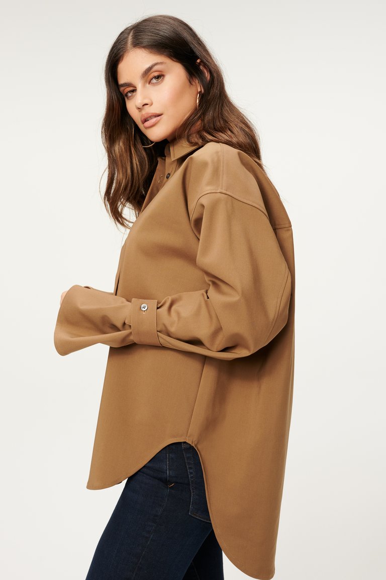 Good American Poplin Tabbed Shirt