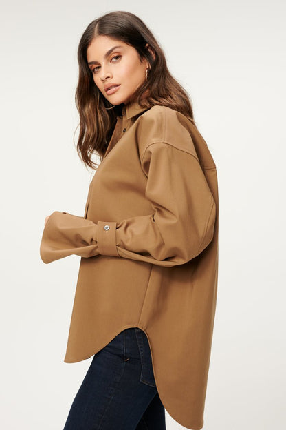 Good American Poplin Tabbed Shirt