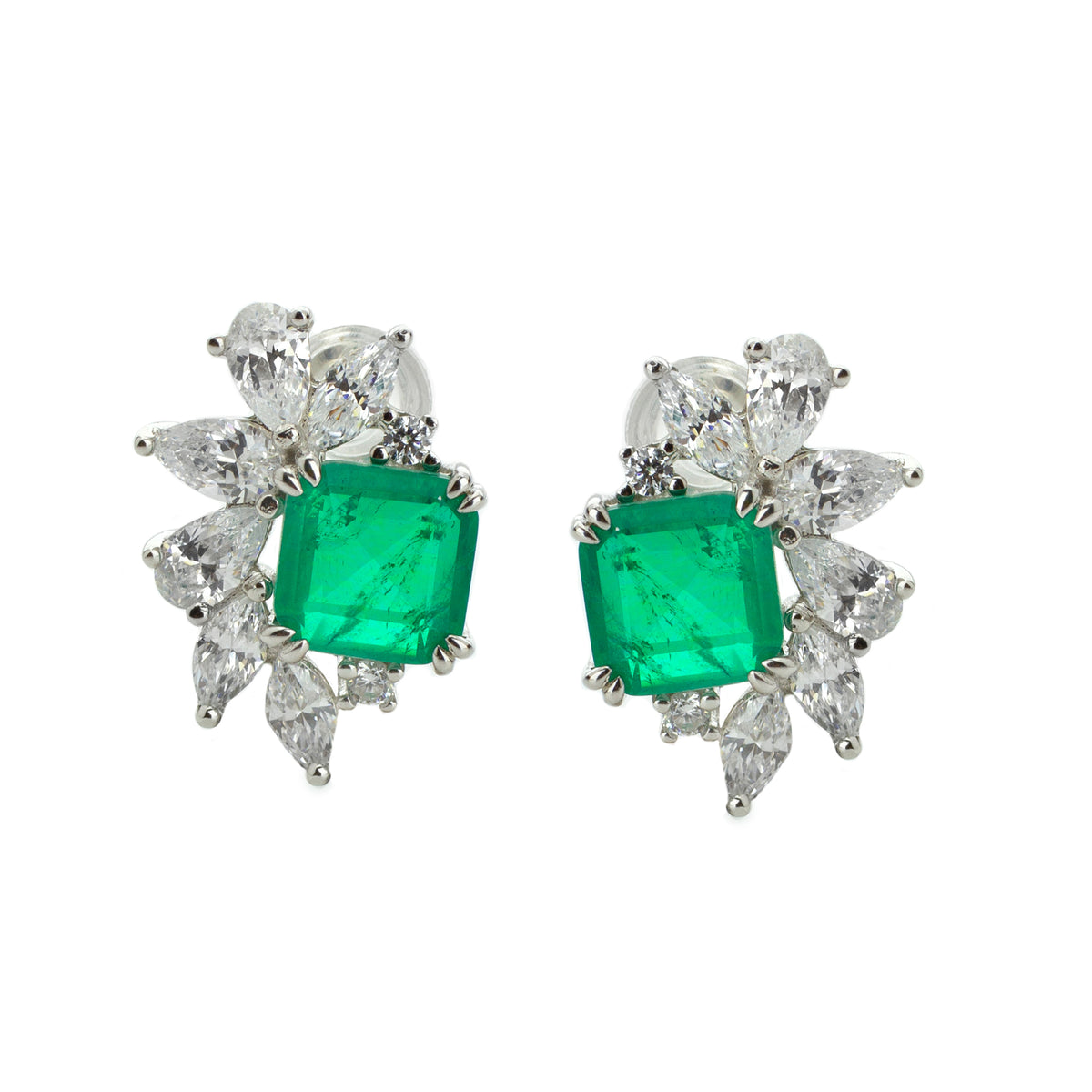 Jas Emerald Stud Earring