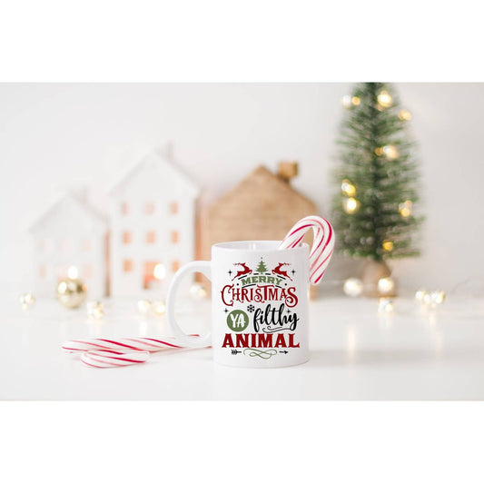 Merry Christmas Ya Filthy Animal Mug
