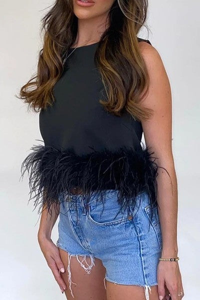 THE CHARLOTTE TOP - BLACK