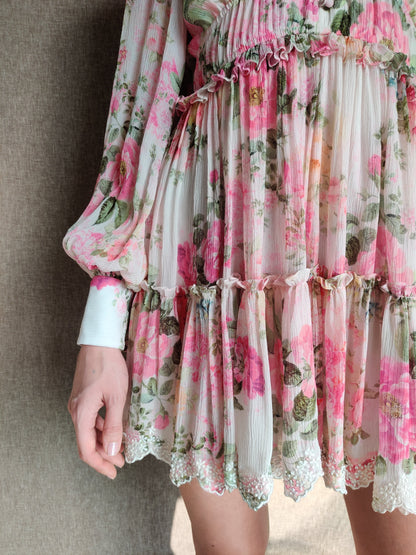 HEMANT AND NANDITA SILK CHIFFON DRESS