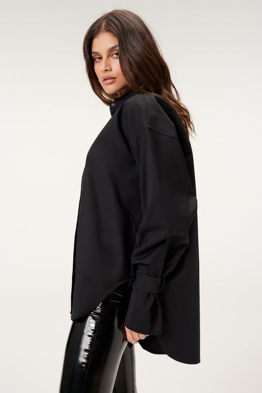 Good American Tabbed Poplin Shirt