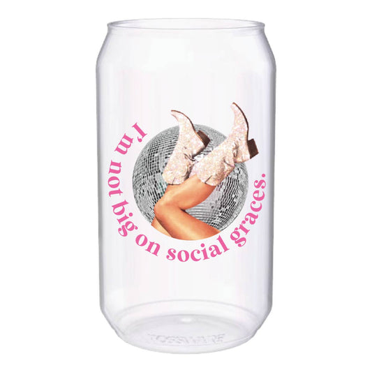 Social Graces Rodeo 12oz Pop Can Reusable Tossware -Set of 4
