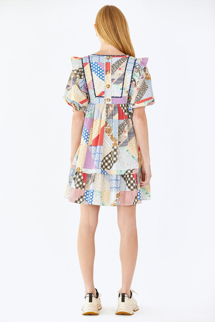 HUNTER BELL BRITTON DRESS - PATCHWORK