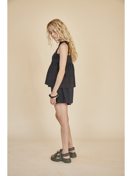 HUNTER BELL PRUETT TOP - BLACK