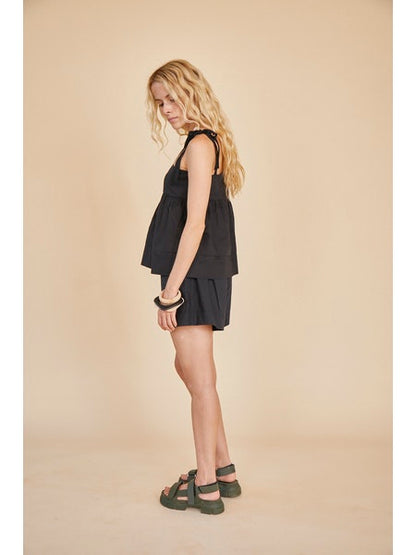 HUNTER BELL PRUETT TOP - BLACK