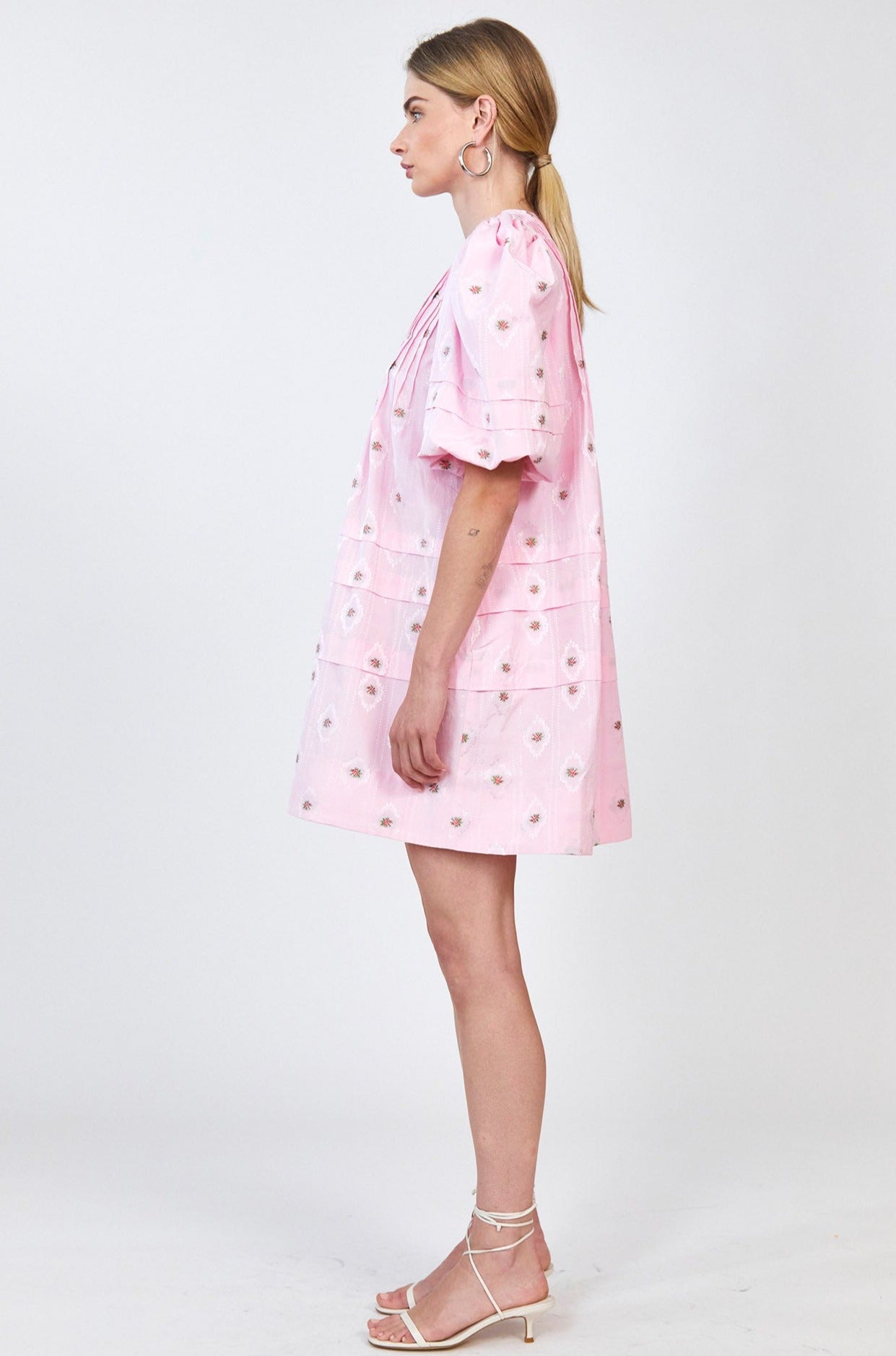 hunter bell pink dress Howard Dress Watermelon Stripe