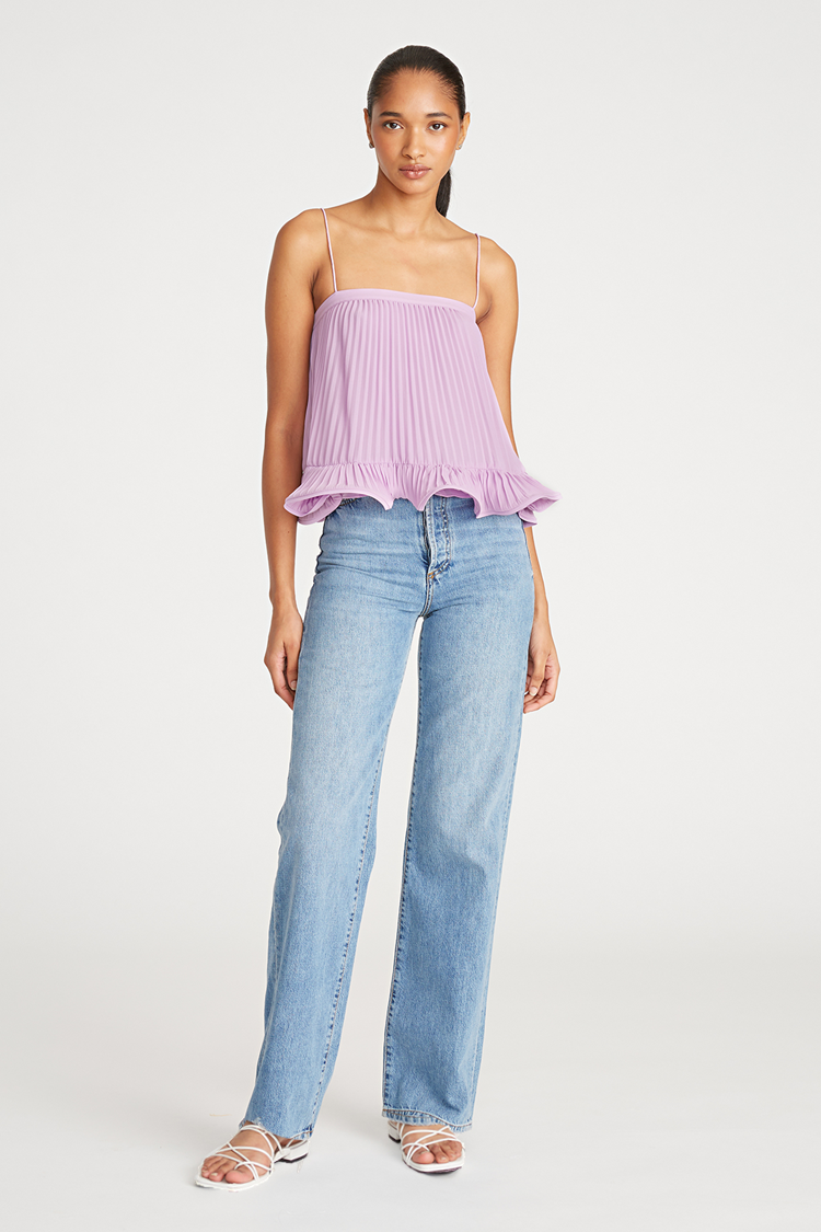 AMUR KERSTEN PLEATED TOP