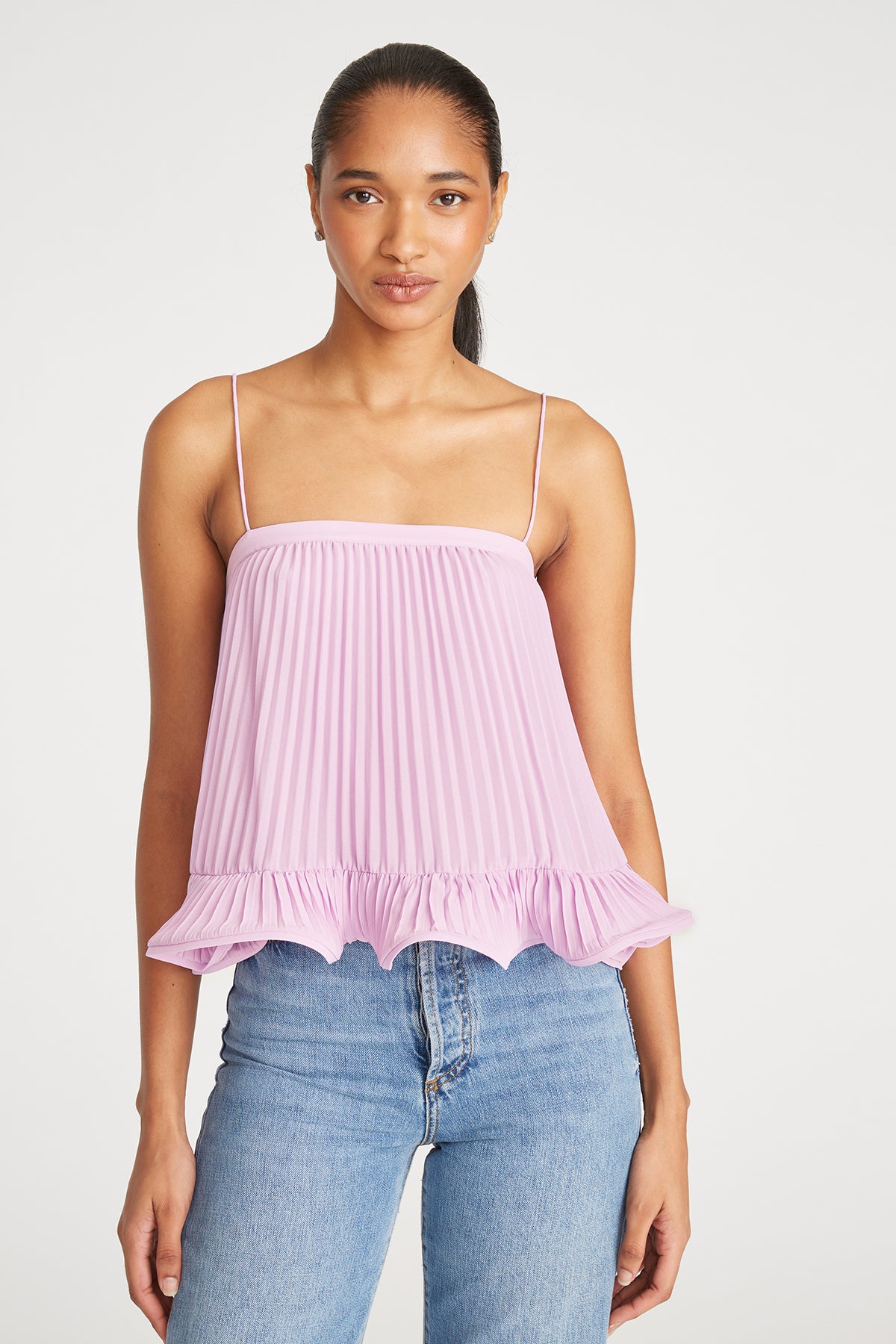 AMUR KERSTEN PLEATED TOP