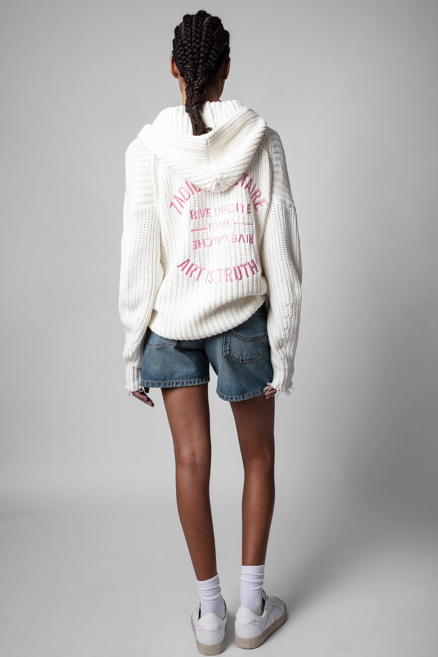 ZADIG & VOLTAIRE ANYA COW BLASON CARDIGAN