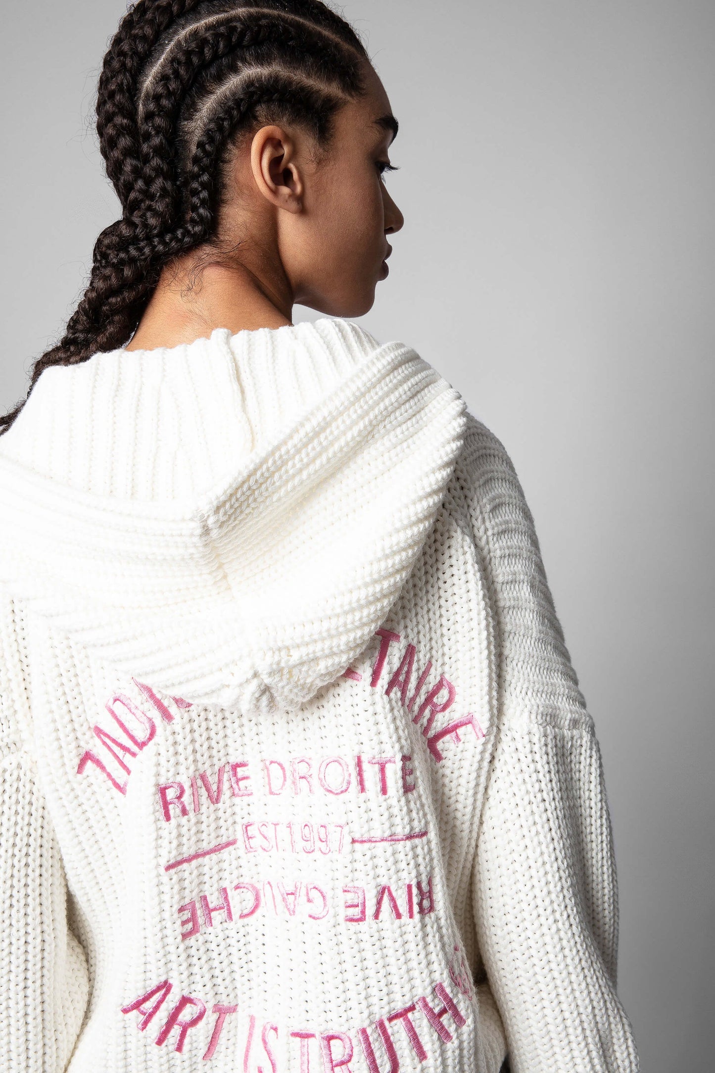 ZADIG & VOLTAIRE ANYA COW BLASON CARDIGAN