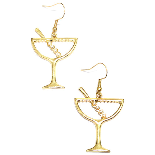 Gold Cocktail Earring