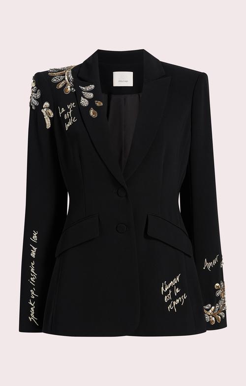 CINQ A SEPT SEQUIN SCRIPT CHEYENNE BLAZER